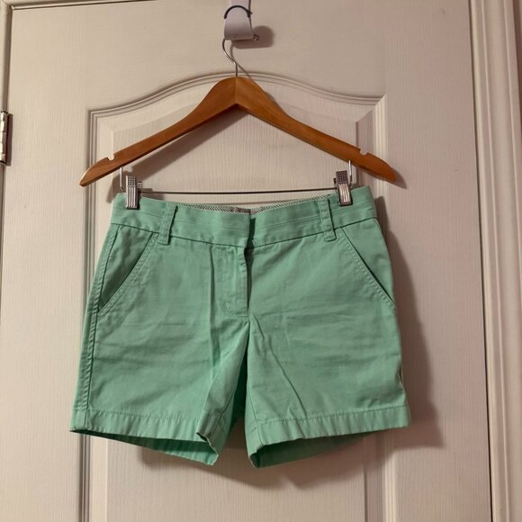 ⭐️$5, spend over $20 - J. Crew Boutique Chino teal blue Shorts Size: 0 - Picture 1 of 12